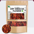 Dry Hibiscus Flowers | Hibiscus Flower Dried 100 Grams. 