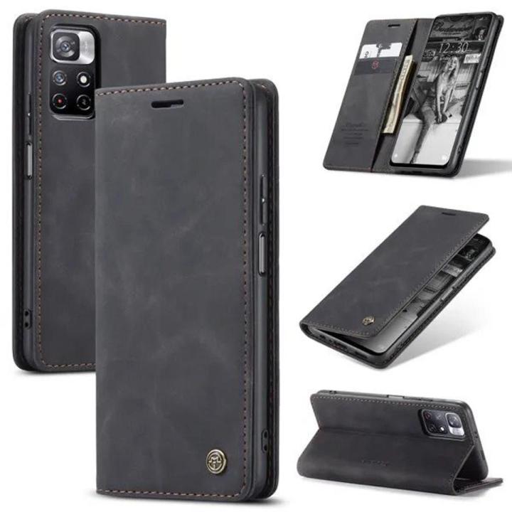 Caseme Leather Flip Wallet For Redmi note 11 4g