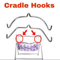 Baby Cradle set of 2 Hooks High Quality Jhula kunday Metal cradle hooks (Grey , and Brown ) available in 2 Colors. 
