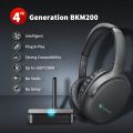makemate Wireless Headphones for TV Watching with Optical Bluetooth Transmitter, BKM200 Digital Headsets, Easy Plug & Charge, up to 165ft Wireless Range, Crystal Stereo for Most TVs - Black. 