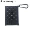 Portable SSD PSSD Sleeve Skin Hard Disk Hard Drive Protective Cover Anti-fall Silicone Case for Samsung T7/T7. 