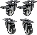 Wheels For Furniture, Soft Rubber Swivel with 360 degree rotation. Caster Wheels. 