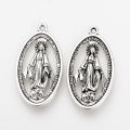 20pcs Tibetan Style Alloy Pendants Miraculous Medal The Blessed Virgin Mary Metal Charms for DIY Bracelet Necklace. 