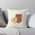 Chocolate  Printed Customized Cushion Personalized Pillow in Silk. 