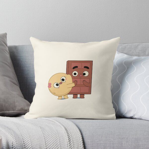 Chocolate  Printed Customized Cushion Personalized Pillow in Silk