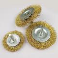 Brass Wire Wheel Brush Rust Removal Polishing Wheel Wire Wheel Brushes Cup Rust Rotiary Copper-plated Steel Wire Brush Tool. 