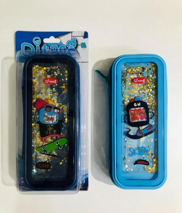 Qitong%20Hard%20Pencil%20Case%20/%20Pencil%20Pouch%20Cool%20For%20School%20pencil%20case%20aquarium%201%20compartment%20with%20organizer%20blue%20-%20Image%205