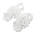New 2Pc Baby Infant Toddler Girl Ribbon Flower Barefoot andal ock Toe hoe. 