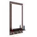 Dressing Table / Wall Mirror with Shelf and Hanging Hook. 