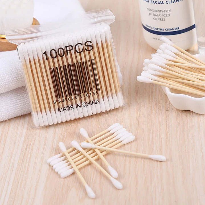 WOODEN%20STICK%20COTTON%20BUDS%20EAR%20CLEANING%20WOOD%20STICKS%20%20Good%20Quality%20Pack%20of%20100%20Wholesale%20Rates%20Good%20for%20hygiene%20-%20Image%202