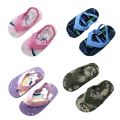 FOCUSNORM Toddler Kids Girls Boys Flip Flops Shoes 4 Style Cartoon Pattern Printed Summer Kid Sandals with Back Strap Slippers. 