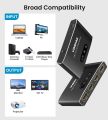 VWRHAR HDMI Switch 3 in 1 Out 4K UHD HDMI Switcher Splitter, Automatic Switch with Remote Metal HDMI Switch Box Hub Support 4K 30Hz 3D 1080P HDCP1.4 for PS5 PS4 Xbox DVD Player Fire Stick Apple TV PC. 