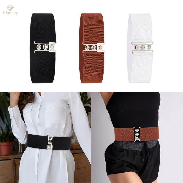 Wide%20Elastic%20Belt%20Solid%20Color%20Girdle%20Corset%20Dress%20Belt%20for%20Women%20Ladies%20Black%20-%20Image%207