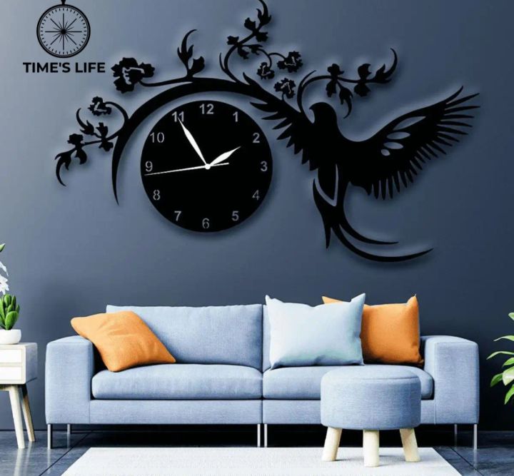 3D Eagle Wooden Wall Clock,Design Decoration Quartz Numeric For Home Decor Living Room And Offices And For Gifts / home decoration item / wall decoration item / room decoration item