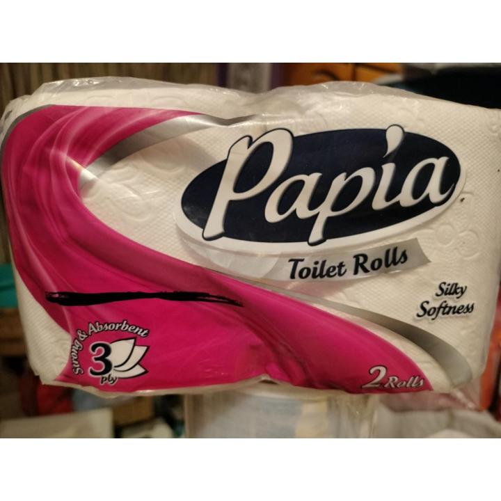 Papia toilet roll 3ply (pack of 2)
