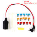 1set 30cm Car Cigarette Lighter 12V Socket Fuse Tap Holder with Fuse 5A/10A/15A Tetuo. 