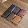 SHUJIN Short Men Wallets Luxury Designer High Quality Pu Leather Vintage Male Wallet Credit Card Holders Small Men's Purse. 