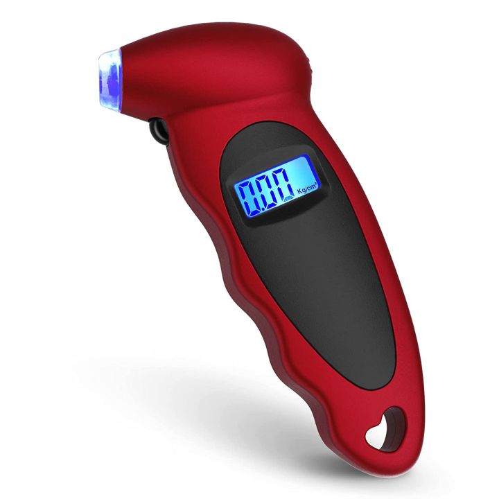 Advanced New Portable Digital Car Tire Tyre Air Pressure Gauge Meter LCD Display Manometer Barometers Tester for Car Truck Motorcycle Bike Backlit LCD for Easy Accurate  2-150 PSI Safety  Diagnostic Tool Car Styling Detector