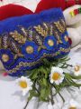 Fancy Organza/Tissue Fabric Embroidered cut work design border lace/Trims for women/girl kurtis and trousers /1 gazz/yard. 