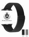 41mm / 40mm / 38mm Milanese loop Strap for Apple Watch Series 1 / 2 / 3 / 4 / 5 / 6 / 7 & Smart - Stainless Steel Band Bracelet for iWatch - Silver - Black. 