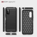 Lewies Carbon Fiber case For Sony Xperia 5 shockproof slim fit protective cover. 