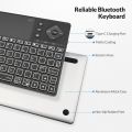 Rii K16+ Bluetooth Keyboard with Touchpad, Rechargeable Wireless Keyboard with RGB Backlit, Multimedia Keyboard for Tablet, iPad, PC, HTPC, Smart TV, Projector, Android TV, Laptop, UK Layout. 