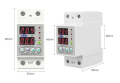 Genuine Tomzn, Digital Voltage Protection Device, High Voltage, Low Voltage, Over Current Protection Device, Circuit Breaker, Also Solar Power LED Display, Adjustable. 