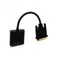 DVI to VGA Adapter Cable 1080P DVI-D to VGA Cable 24+1 25 Pin DVI Male to 15 Pin VGA Female Video Converter for PC Display. 