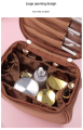 Multifunctional Portable Large Capacity Travel Cosmetic Bag Makeup Organizer Bag Storage Makeup Bag Waterproof PU Leather Travel Toiletry Bag for Women. 