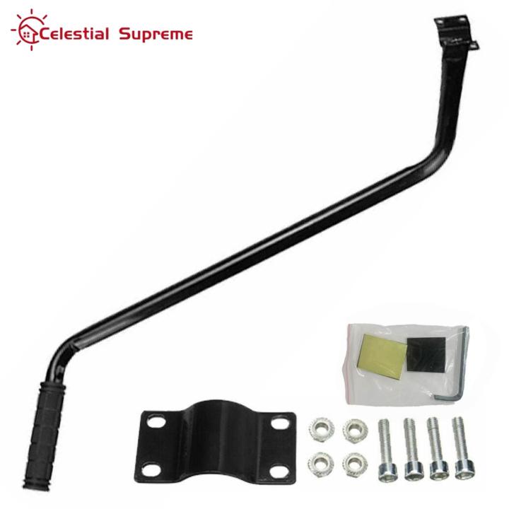 Bicycle Balance Pushrod Kids Bike Safety Trainer Handle Heavy Duty Metal Balance Push Bar for Learning Cycling Non-slip Auxiliary Accessory for Children's Bikes Children Bike Safety Trainer