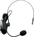 Condenser Headband Microphone with 3.5mm Plug and 1.5V Adapter for Voice Amplifier and Presentations. 