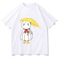 Weathering with you tees cartoon print tshirt men casual breathable T-shirt 100% cotton loose shirts unisex prevalent clothes. 