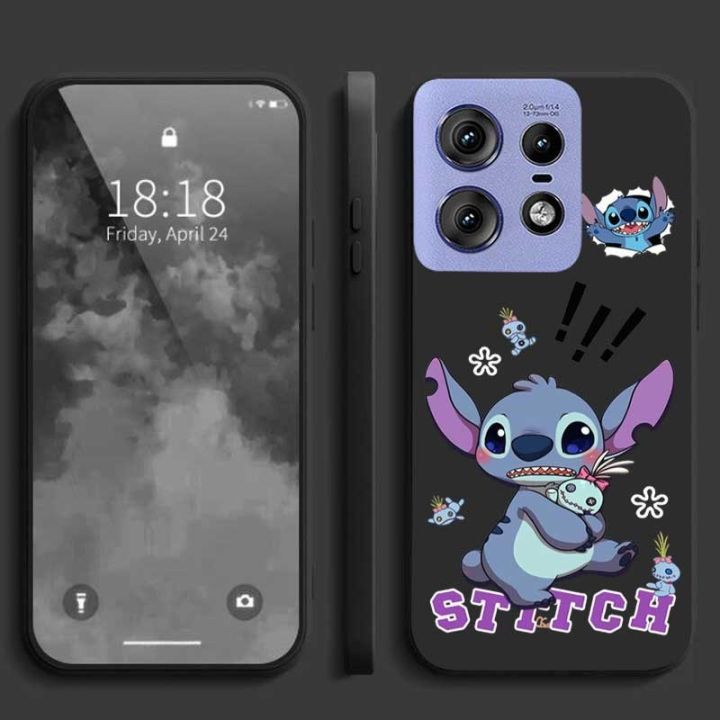 Motorola MOTO Edge 50 Pro edge50 Pro Feared Stitch Casing Soft Phone Case Monster Cartoon Liquid Silicon Cover
