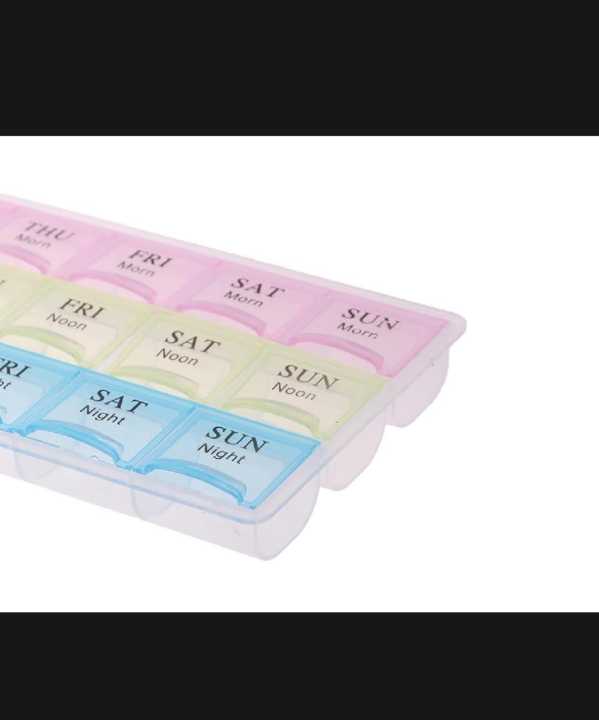 MMT 7 Days Weekly 21 Slots Travel Pill Box Organizer and Medicine ...
