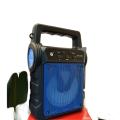 Solar bluetooth speaker wireless portable outdoor speaker 4 inch with torch light FM radio USB , Memory Card TWF mp3 music player. 