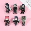 Classic Anime Naruto Akatsuki Lapel Pins Backpack Jeans Cartoon Metal Badges Enamel Brooch Accessories Jewelry For Fans Gifts. 