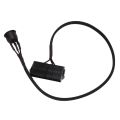 24-Pin Female ATX PSU PC Power Supply Tester Start Up Jumper Cable with ON/OFF Switch,50cm. 
