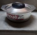1 Piece Pot Degchi with Lid Silver Aluminum Adonized Capacity 800grams. 