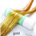 Sparkle Hair Tinsel Rainbow colored 93cm Hair Laser False Hair Extensions Decor Glitter Strings For Girls. 
