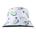Avocado Bucket Hat for Men Women Fisherman Sun Hat Full Print Outdoor Beach Travel Summer Cap Uni Reversible Double-Side-Wear. 
