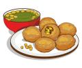 Combo offer, Deal 5, Pani puri with free masala, 3D Triangle snacks with free BBQ masala, Gol gappey or crackers aik sath, 40 pcs in each pani puri pack, 200 grams in each snack pack. 