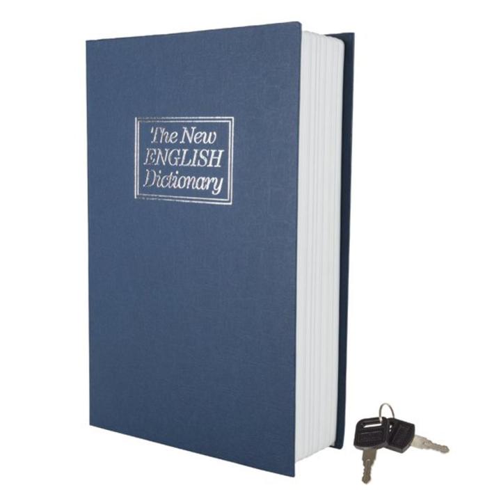 Book Safe Box Locker for Hiding Cash, Jewellery, Passport, Pocket Money and other Valuables | Portable Hidden Dictionary Secret Book Safe with 2 Keys