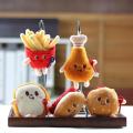 Cute hamburgers, hot dogs, chicken thighs, fries, plush pendants, dolls, grab dolls, school bags, small ornaments, children's dolls. 