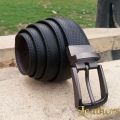 Double Sided Dotted Dress Leather Belt For Men. 
