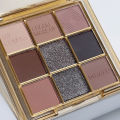 9 Colors Eyeshadow Palette Cheap Korean Makeup High Quality Professional Dark Metal Punk Smoky Eye Gray Black Shadow Palette. 
