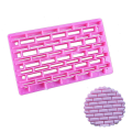 Brick Wall Design Grid Texture Embosser Mold Fondant Cookie Cutter Cake Decorating Tool. 