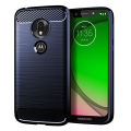 lthmy for Motorola Moto G7 Play Case Carbon Fiber TPU Soft Silicone Back Cover Armor Phone Case Casing. 