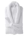 Bathrobe Men/,Women 100% Ringspun Cotton - WHITE. 