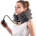 Neck Massager 3 Layered Multi-functional Spine & Cervical Neck Traction Device Neck Massager for Pain and Stress Relief Collar for Neck Pain Inflatable Neck Support Cervical Airbag 3 Layer Massager for Neck Cervical Spine Massager UR Inflatable Cervical. 