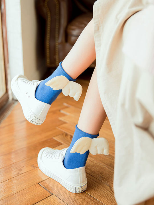 Girls%20Red%20Color%20Fashion%20Angel%20Wing%20Socks%20for%204%20to%206%20Year%20-%20Image%206